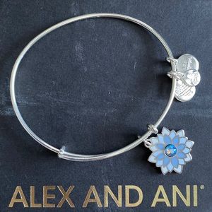 Alex and Ani - Water Lily blue charm